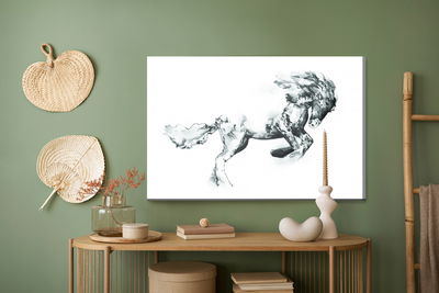 Ljuddämpande tavla - Horse as sketched