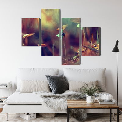 Ljuddämpande tavla - Delicate plants on a macro