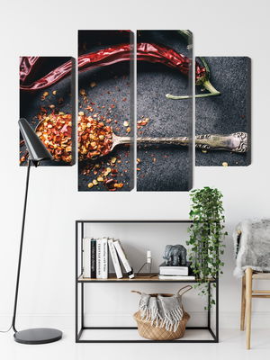 Ljuddämpande tavla - Dried chili peppers