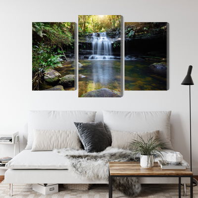 Ljuddämpande tavla - A waterfall in the bush