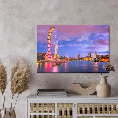Ljuddämpande tavla - London eye at evening time