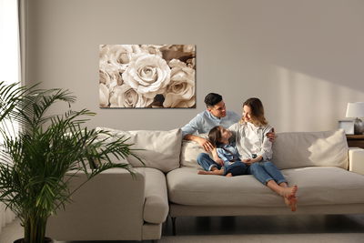 Ljuddämpande tavla - Vintage rose petals