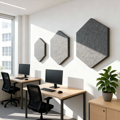 Ljudabsorbering till vägg - PES hexagon wall