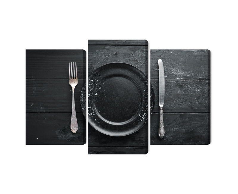 Ljuddämpande tavla - Vintage tableware