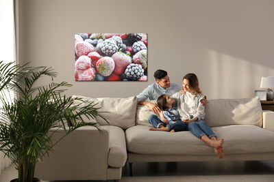 Ljuddämpande tavla - Strawberries