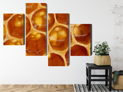 Ljuddämpande tavla - Honeycomb in macro scale