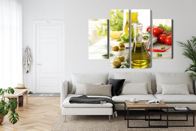 Ljuddämpande tavla - Jug with fresh oil