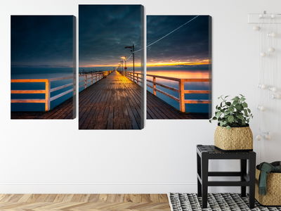 Ljuddämpande tavla - Evening view of the wooden