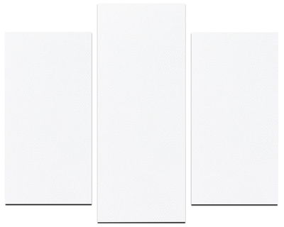 Ljudabsorbent till vägg - Wall 3-parts two