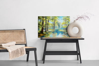 Ljuddämpande tavla - The forest landscape is