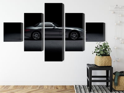 Ljuddämpande tavla - Sports car on a dark