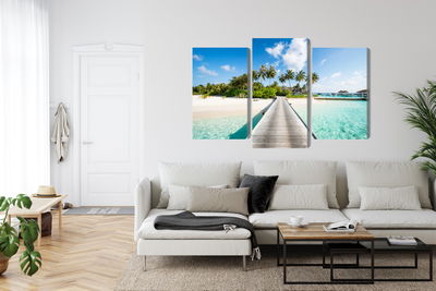 Ljuddämpande tavla - View of the tropical island