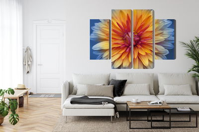 Ljuddämpande tavla - Chrysanthemum flower close