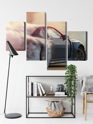 Ljuddämpande tavla - Sports car in a cloud