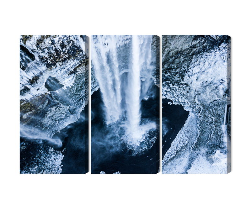 Ljuddämpande tavla - Winter waterfall