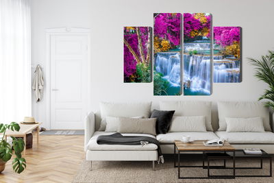 Ljuddämpande tavla - A waterfall in the fall