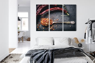 Ljuddämpande tavla - Dried chili peppers