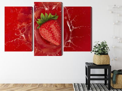 Ljuddämpande tavla - Juicy strawberry