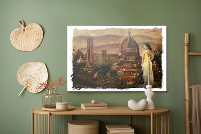 Ljuddämpande tavla - The woman on the background