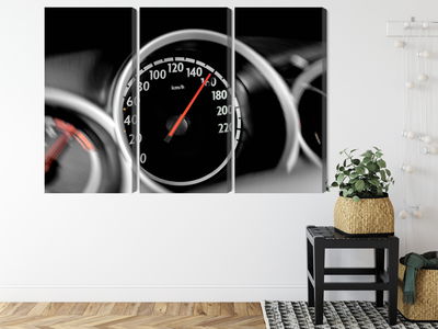 Ljuddämpande tavla - Car speedometer