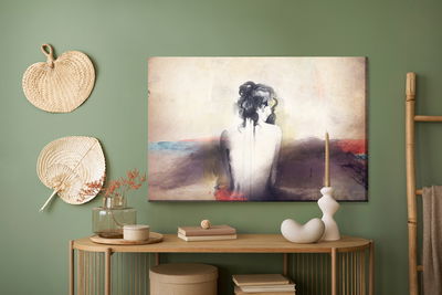 Ljuddämpande tavla - Abstract women’s portrait