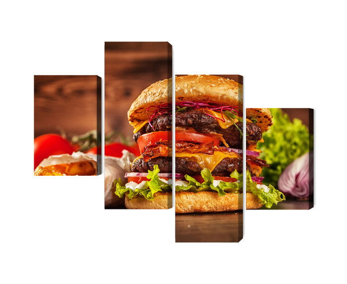 Ljuddämpande tavla - Homemade hamburger