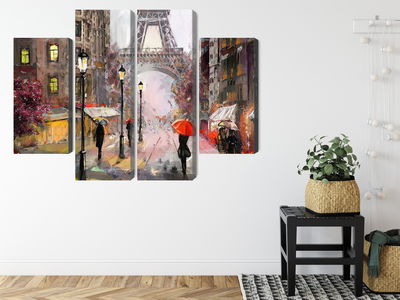 Ljuddämpande tavla - View of the street of Paris