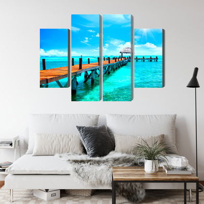 Ljuddämpande tavla - Sunny landscape