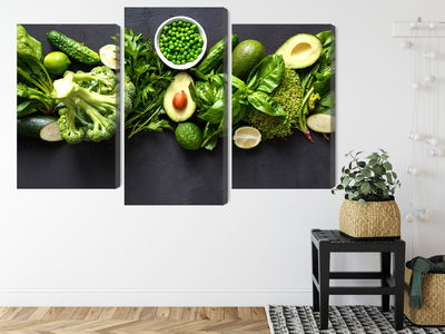 Ljuddämpande tavla - Green vegetables