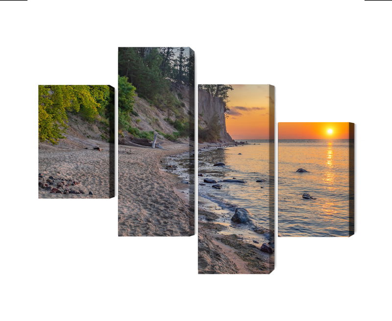 Ljuddämpande tavla - Sunset on the baltic sea