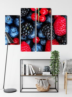 Ljuddämpande tavla - Forest fruits on a macro