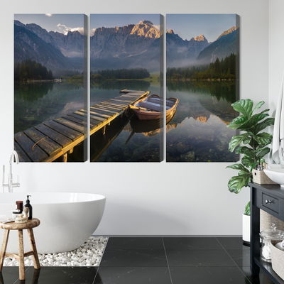 Ljuddämpande tavla - Wooden bridge over