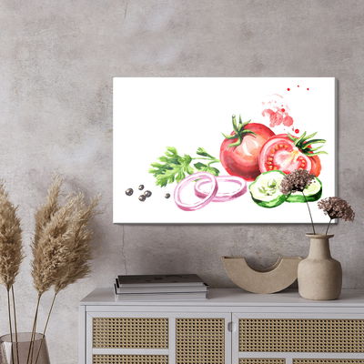 Ljuddämpande tavla - Tomatoes with herbs