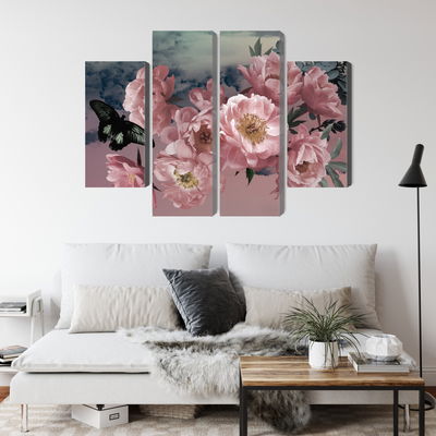 Ljuddämpande tavla - Bouquet of flowers