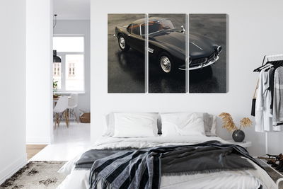 Ljuddämpande tavla - Vintage black sports car