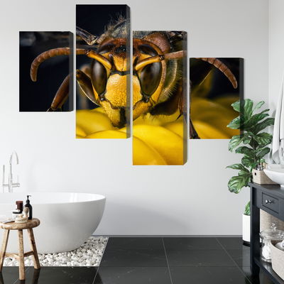 Ljuddämpande tavla - Wasp on a macro scale