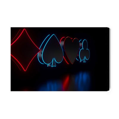 Ljuddämpande tavla - Futuristic card symbols