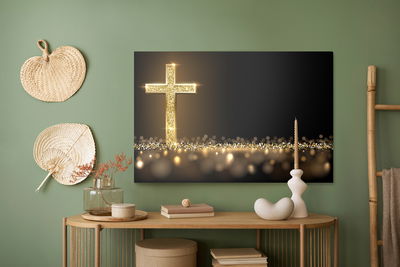 Ljuddämpande tavla - The golden cross