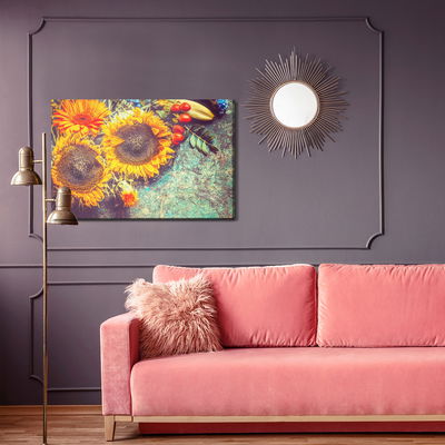 Ljuddämpande tavla - Autumn floral composition