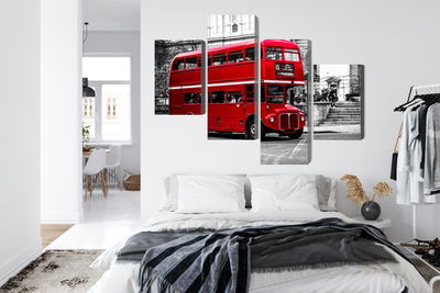 Ljuddämpande tavla - A double decker bus in London