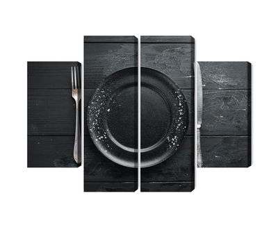 Ljuddämpande tavla - Vintage tableware