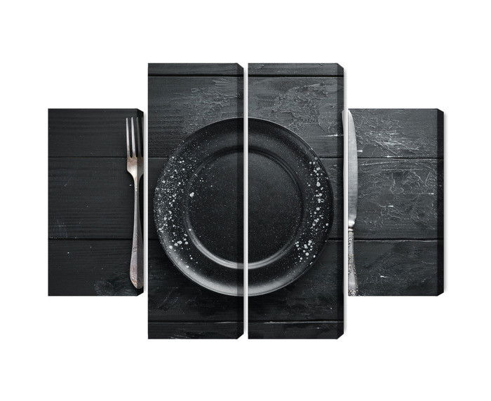 Ljuddämpande tavla - Vintage tableware