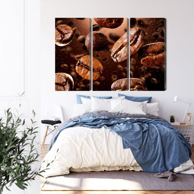 Ljuddämpande tavla - Brown coffee beans