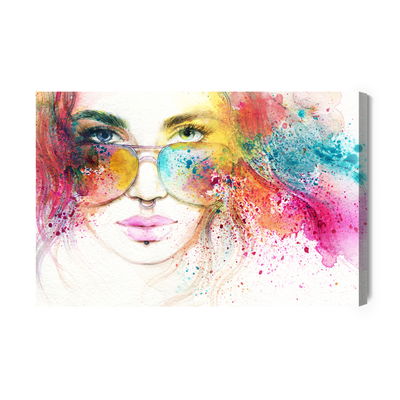 Ljuddämpande tavla - Woman in sunglasses