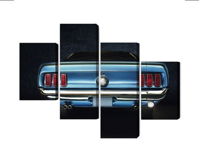 Ljuddämpande tavla - The back of an old ford