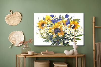 Ljuddämpande tavla - Composition from chamomile