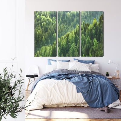 Ljuddämpande tavla - The green of the forest