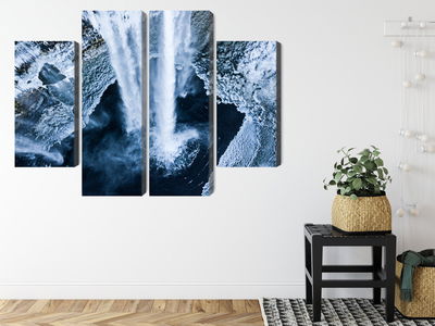 Ljuddämpande tavla - Winter waterfall