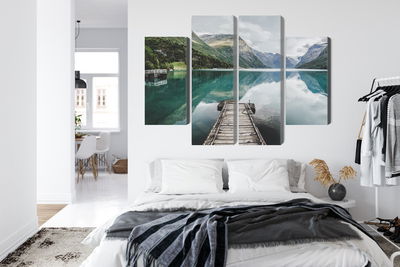 Ljuddämpande tavla - View of the lovatnet lake