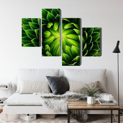 Ljuddämpande tavla - Green plant on a macro scale
